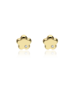 Pendientes Oro 18k y diamantes 0.01cts "Dafne"