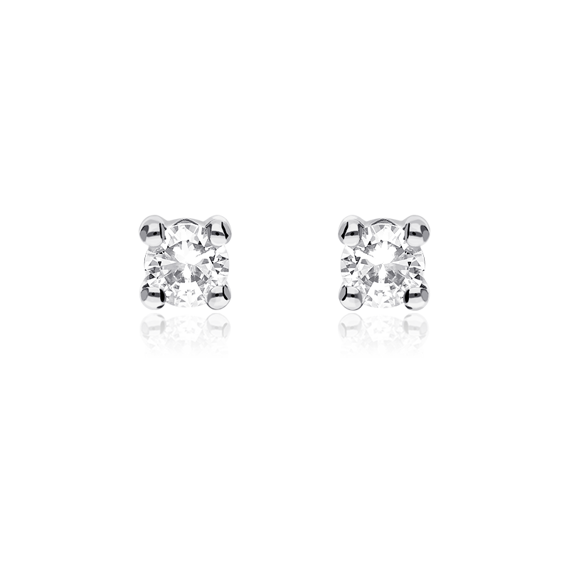 PENDIENTES "AMAIA" O/B 18K Y CIRCONITAS 5MM