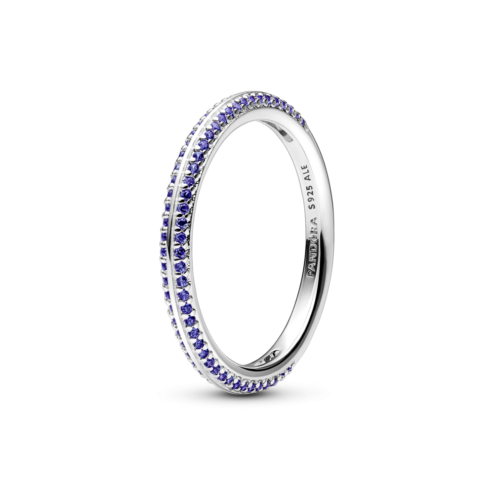 ANILLO PANDORA ME PLATA AZUL PAVE 199679C03