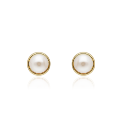Pendientes Oro 18k Perla 6mm