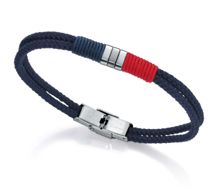 PULSERA VICEROY BEAT HOMBRE CORDON AZUL Y ROJO 6466P01013