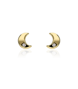 PENDIENTES "DANA" LUNAS ORO 18K