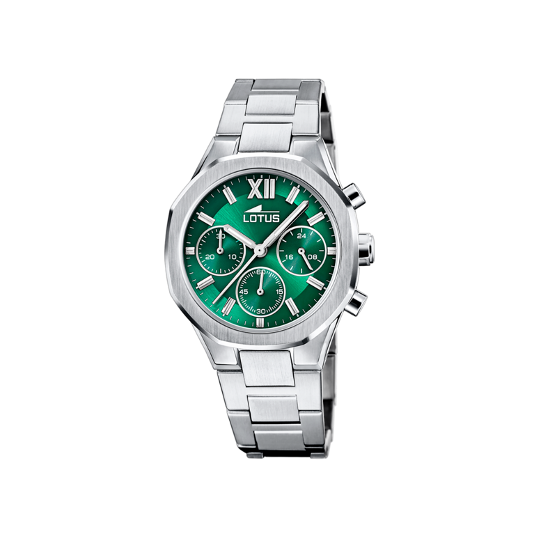 RELOJ LOTUS VERDE CORREA DE ACERO INOXIDABLE 316L HOMBRE 18869/3