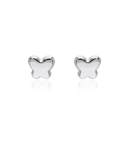 PENDIENTES "TAN TAN" MARIPOSAS ORO BLANCO 18K