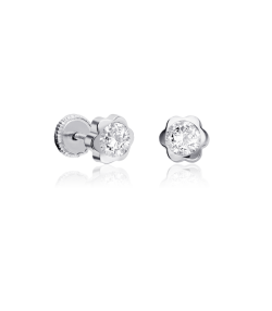PENDIENTES "FLOMI" PLATA Y CIRCONITA 5MM