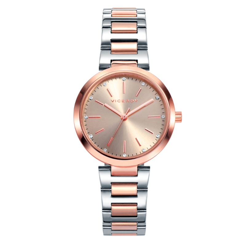 RELOJ VICEROY CHIC ACERO BICOLOR ROSE MUJER 40864-99