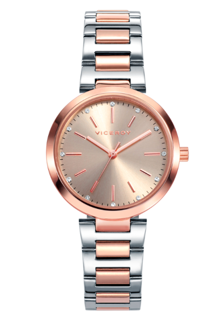 RELOJ VICEROY CHIC ACERO BICOLOR ROSE MUJER 40864-99