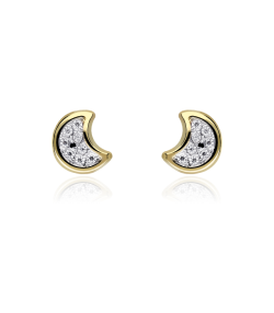 Pendientes Oro Luna