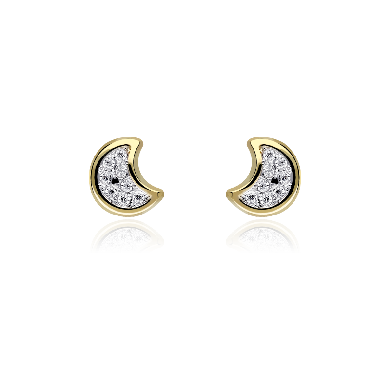 Pendientes Oro Luna