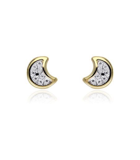 Pendientes Oro Luna