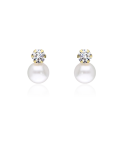 PENDIENTES "LENNA" ORO 18K PERLAS CULTIVADAS 9MM
