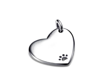 PLACA PANDORA PARA COLLAR MASCOTA CORAZON 312270C00