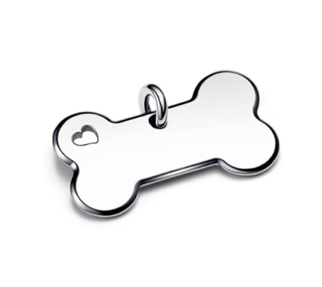 PLACA PANDORA PARA COLLAR MASCOTA HUESO 312270C00