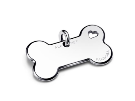 PLACA PANDORA PARA COLLAR MASCOTA HUESO 312270C00