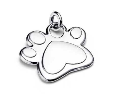 PLACA PANDORA PARA COLLAR MASCOTA HUELLA 312268C00