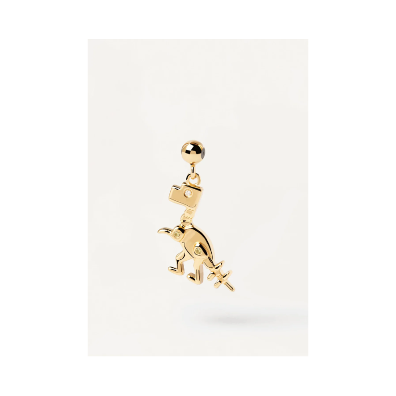 CHARM DINOSAURIO DE PLATA CON BAÑO DE ORO Y CIRCONITA CH01-017-U CHARM DINOSAURIO DE PLATA CON BAÑO DE ORO Y CIRCONITA CH01-017-U