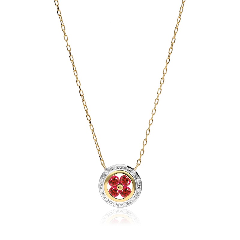 GARGANTILLA "PETALS" RUBIES Y ORO 18K