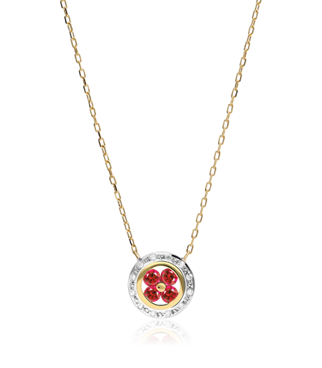 GARGANTILLA "PETALS" RUBIES Y ORO 18K