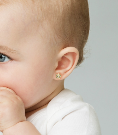 Pendientes Oro 18k y Circonitas "Maggi" 5mm