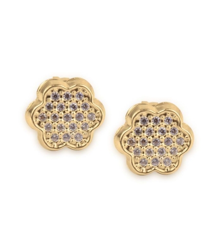 Pendientes Oro Flor