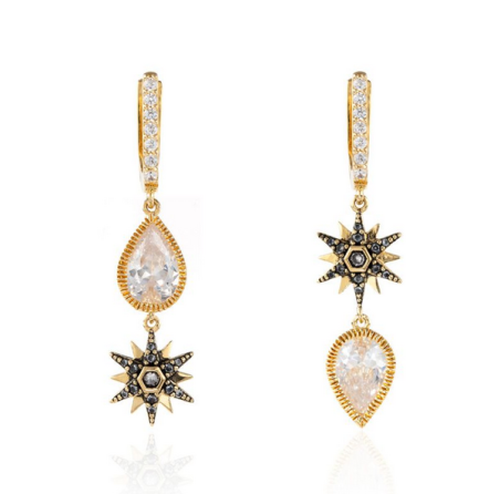 PENDIENTES AGATHA PARIS SARA CARBONERO MI MAR BAÑO ORO 2350859-137-TU