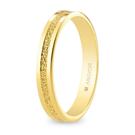 Alianza "Argyor" Diamantada Bisel Oro 18k 3.5mm (5135533)