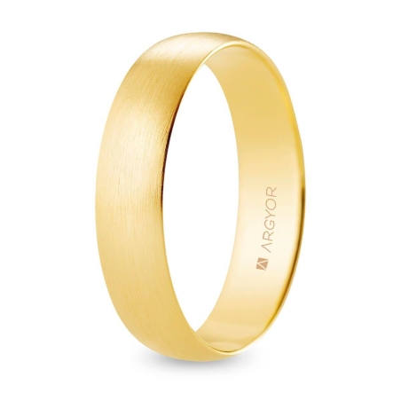 Alianza "Argyor" Satinada Oro 18k 5mm (A50CS00)