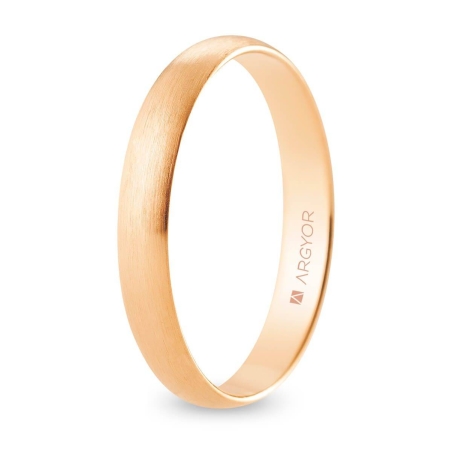 Alianza "Argyor" Satinada Oro 18k 3.5mm (R35CS00)