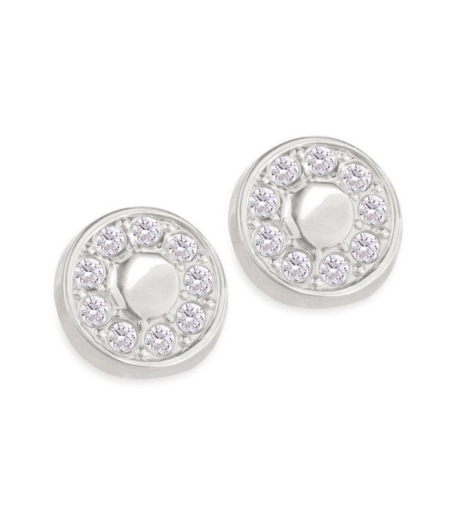 Pendientes Oro Blanco Redondos