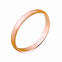Alianza de boda oro rosa 5C305