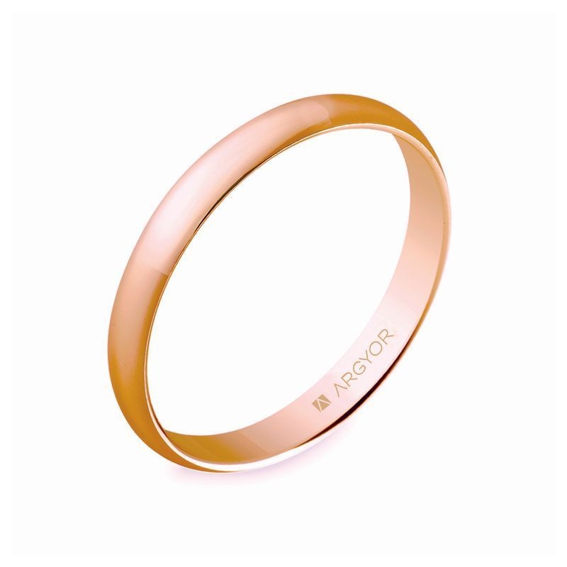 Alianza de boda oro rosa 5C305