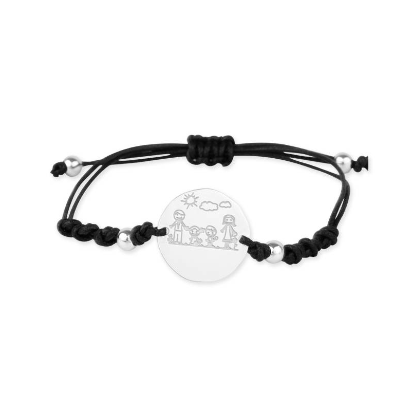 Pulsera Familia Plata de Ley