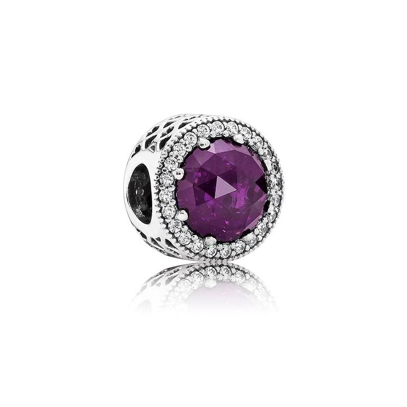 Charm Corazón Radiante morado 791725NRP