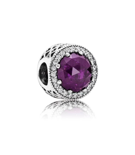 Charm Corazón Radiante morado 791725NRP