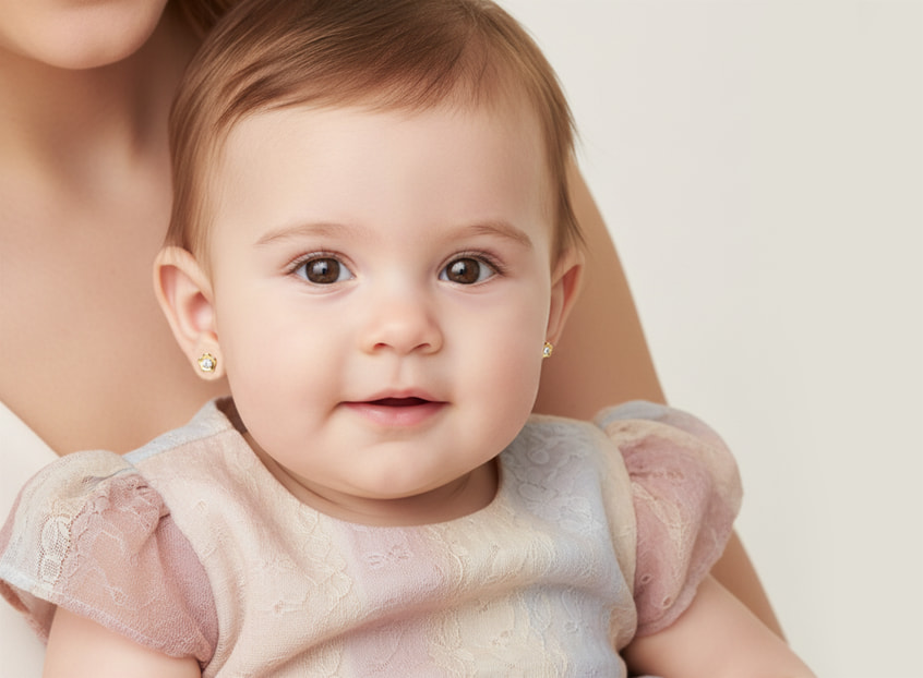 consejos para elegir los pendientes de bebé