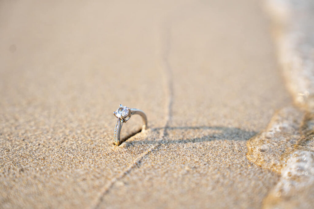 anillo de compromiso de diamante