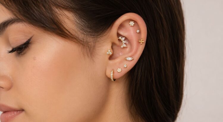tipos de piercing en la oreja