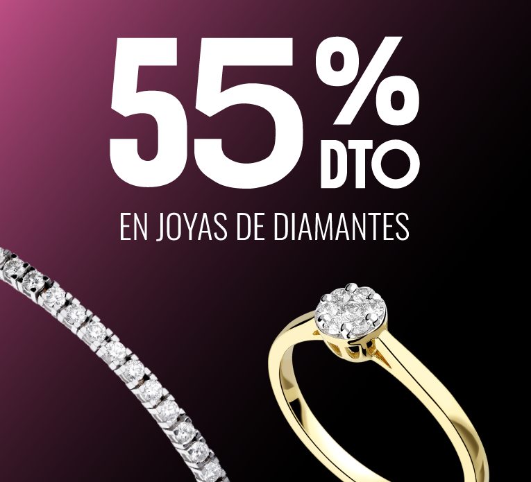 -55% en joyas de diamantes