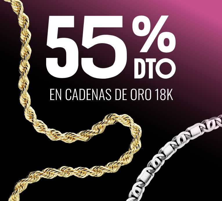 -55% en cadenas de oro