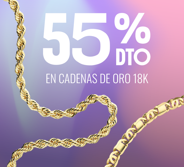 -55% en cadenas de oro