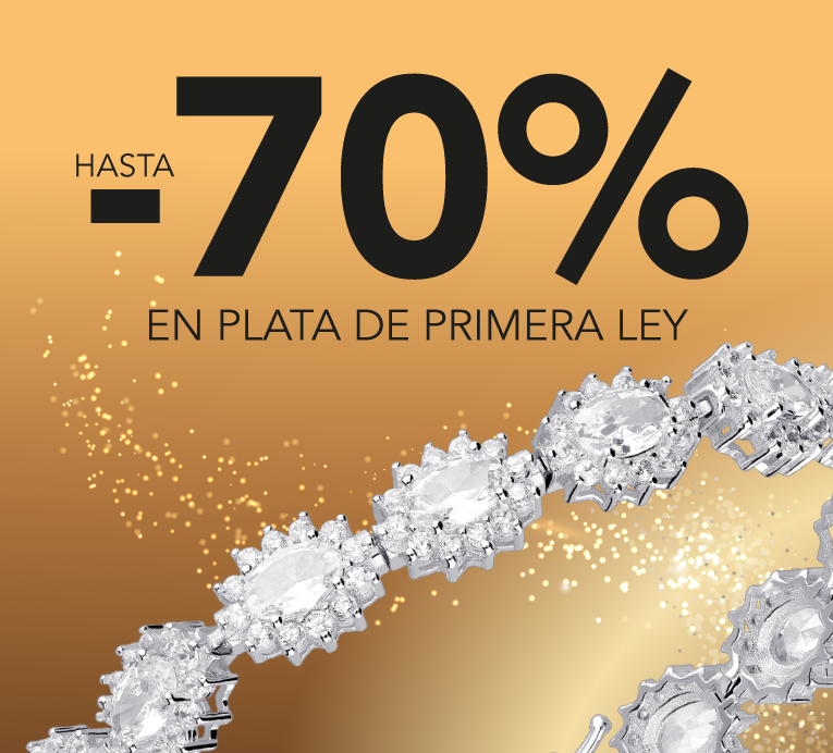 -70% en plata de primera ley