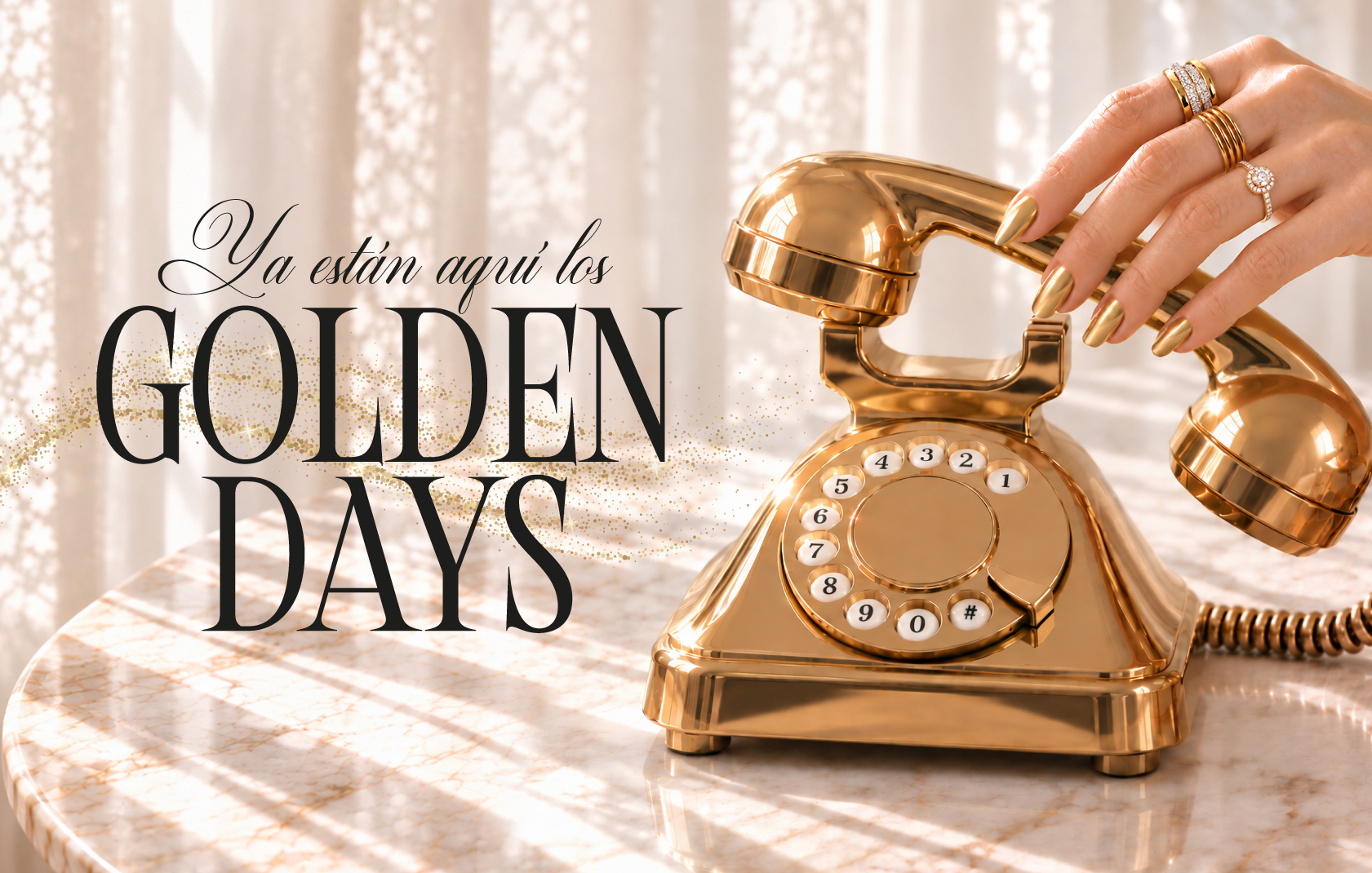 Golden Days de Joyerías Sánchez, del 24 al 26 de octubre. -55% en oro 18k y diamantes, hasta -70% en plata y todas las marcas