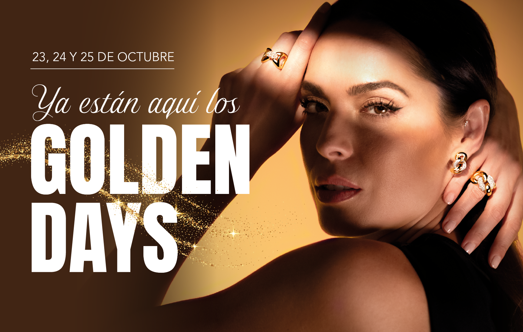 Golden Days de Joyerías Sánchez, del 24 al 26 de octubre. -55% en oro 18k y diamantes, hasta -70% en plata y todas las marcas